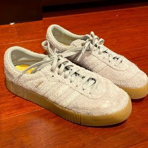 WOMENS ADIDAS SAMBA GREY CHUNKY